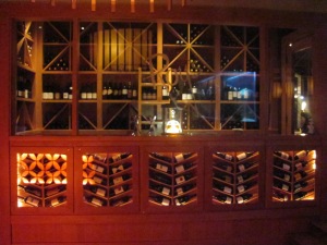Wine cellar selection.